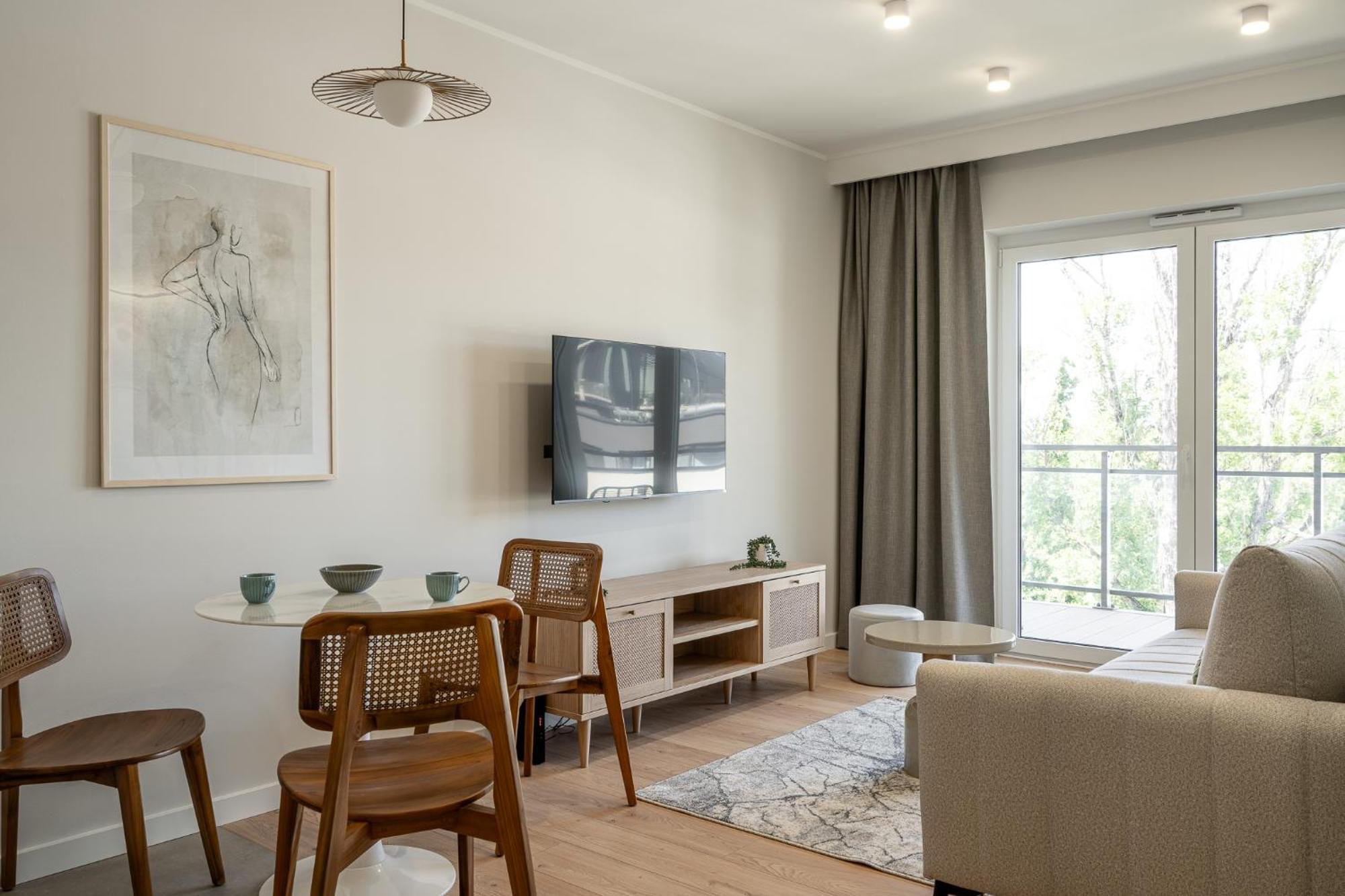 Apartment mit 1 Schlafzimmer und Balkon