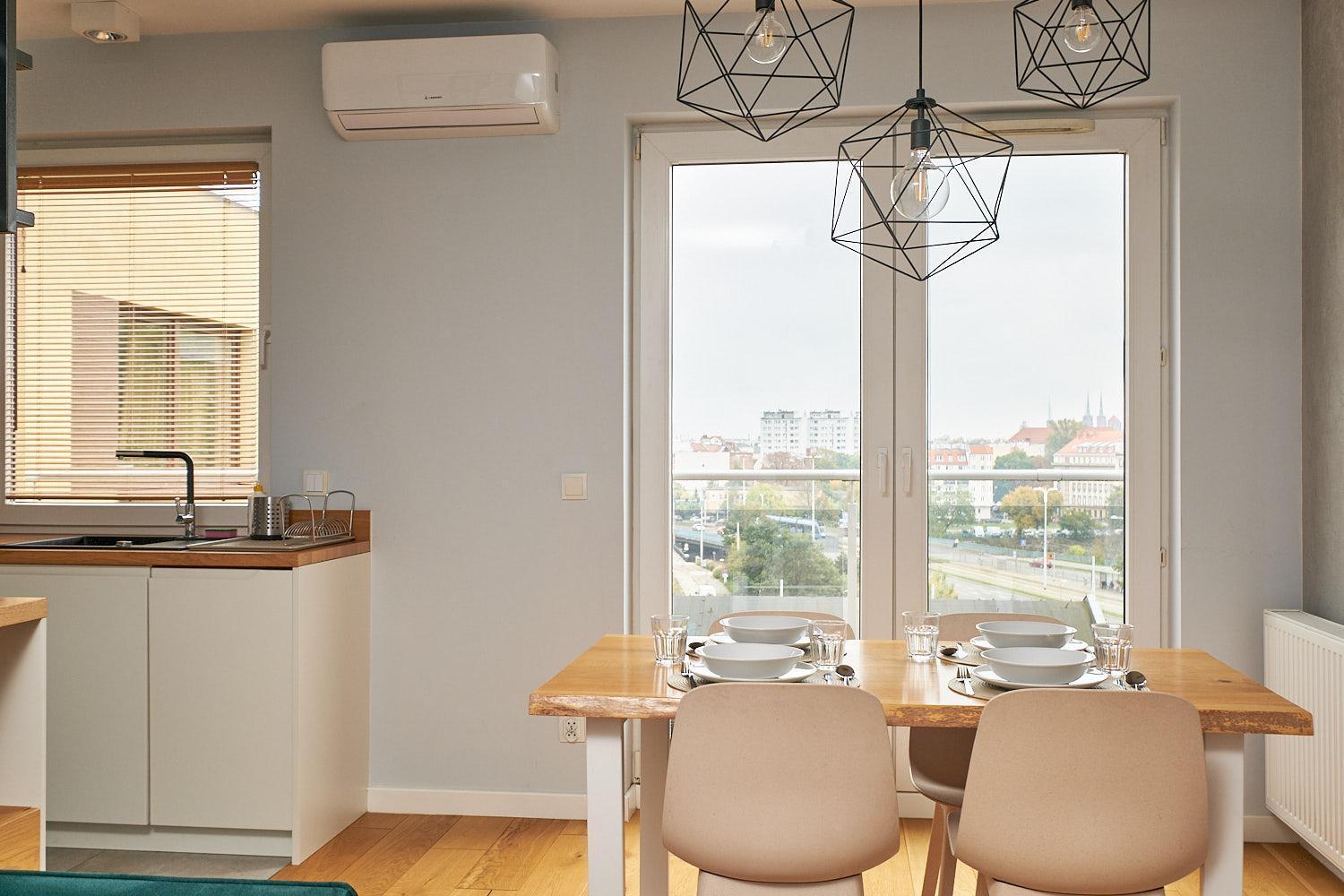 DM51 Apartament z 1 sypialnią i klimatyzacją ul Dmowskiego 1A&1B