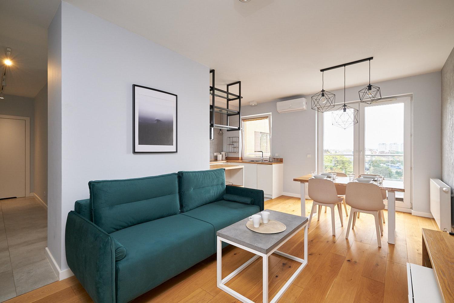 DM51 Apartament z 1 sypialnią i klimatyzacją ul Dmowskiego 1A&1B