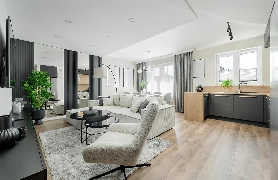 Piękny Apartament Wichrowa - 2 Sypialnie FREE GARAGE Wrocław by Noclegi Renters-1