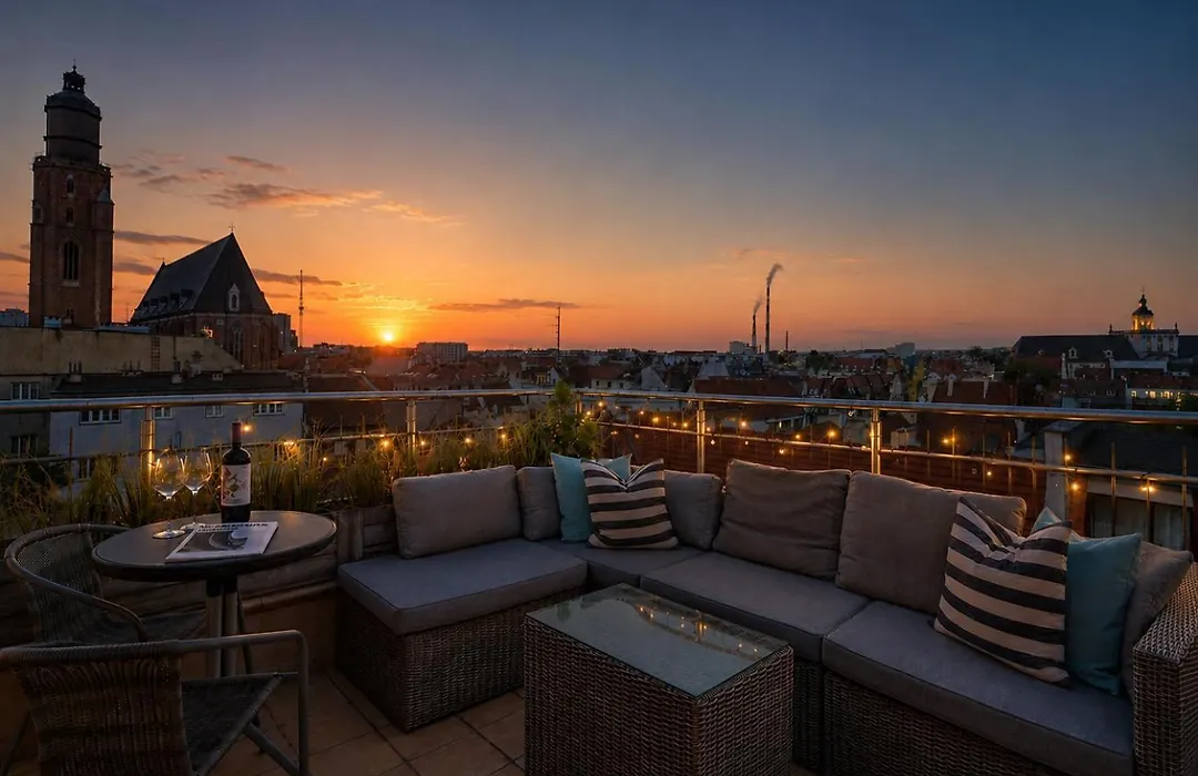 Rooftop Terrace - Wroclaw Panorama View - Apartment 100M2 - As Home Apartamenty Rynek510-1