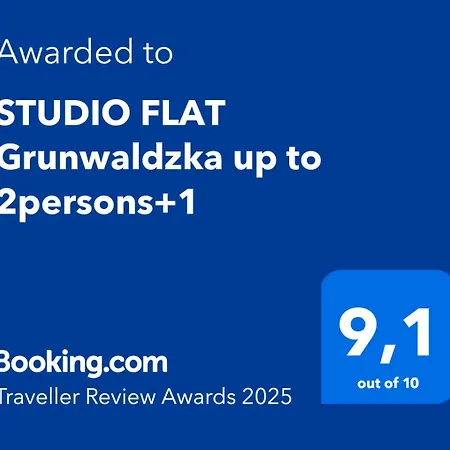 STUDIO FLAT Grunwaldzka up to 2persons+1-3