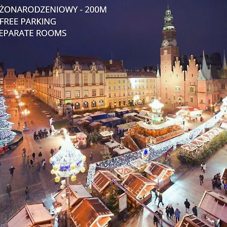 Apartament Good Morning Wrocław - KLIMATYZACJA - 100m Rynek - Netflix - Free Parking - 3 separate rooms - AC-3