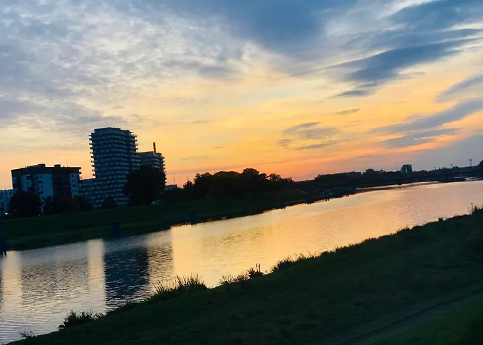 Apartament z tarasem i widokiem na Odrę Wrocław, Polska