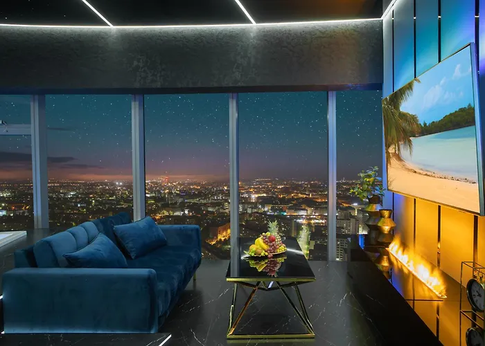 Apartamenty Sky Tower Z Jakuzzi Przy Oknie By Bqqk Вроцлав, Польща