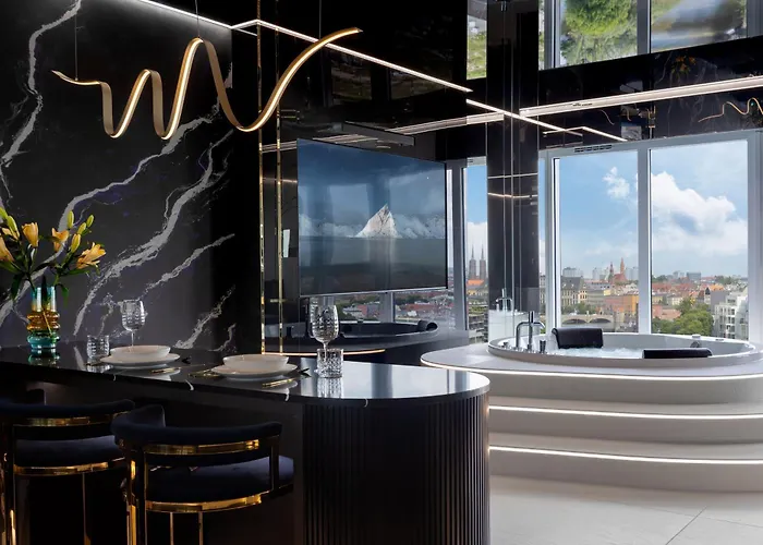 Apartamenty Quorum z Jacuzzi z Widokiem na Odrę by BQQK Wrocław, Polska